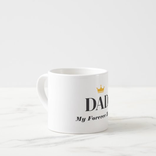 Persoonlijke naam cadeau voor vader  espresso kop (Links)