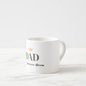 Persoonlijke naam cadeau voor vader  espresso kop (Voorkant rechts)
