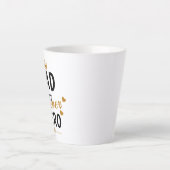 Persoonlijke naam cadeau voor vader latte mok (Voorkant)