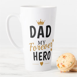 Persoonlijke naam cadeau voor vader latte mok