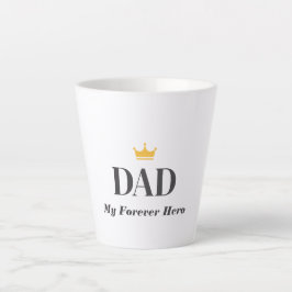 Persoonlijke naam cadeau voor vader latte mok