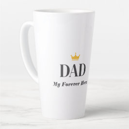 Persoonlijke naam cadeau voor vader latte mok