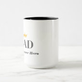 Persoonlijke naam cadeau voor vader mok (Midden)