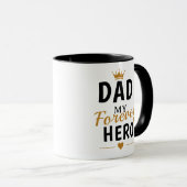 Persoonlijke naam cadeau voor vader mok (Voorkant rechts)
