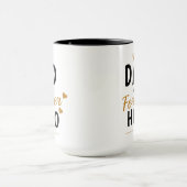 Persoonlijke naam cadeau voor vader mok (Midden)