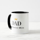 Persoonlijke naam cadeau voor vader mok (Voorkant links)