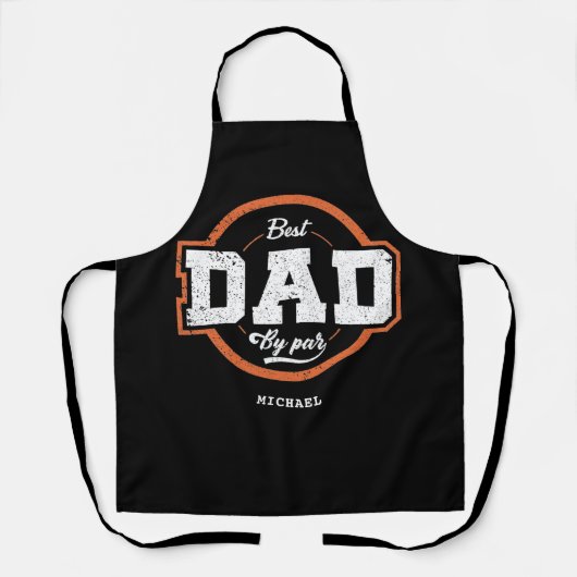Persoonlijke naam cadeau voor vader schort (Voorkant)