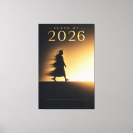 Persoonlijke Naam Canvas Kunst Klas van 2026