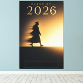 Persoonlijke Naam Canvas Kunst Klas van 2026 (Insitu (Houten vloer))