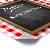 Persoonlijke naam Chalkboard Kitchen Art Poster (Hoek)