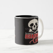 Persoonlijke naam Cheeky Roadkill Cafe Diner Tweekleurige Koffiemok (Voorkant rechts)