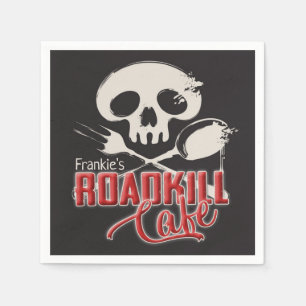 Persoonlijke naam Cheeky Roadkill Cafe Party Servet