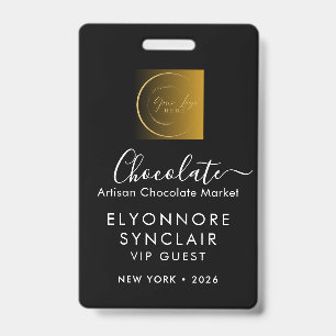 Persoonlijke Naam Chocolade Festival VIP Pas Badge