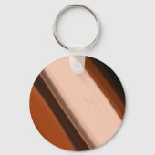 Persoonlijke naam chocolade toffee taupe sleutelhanger (Achterkant)