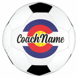 Persoonlijke naam Cool Colorado-ontwerp Voetbal