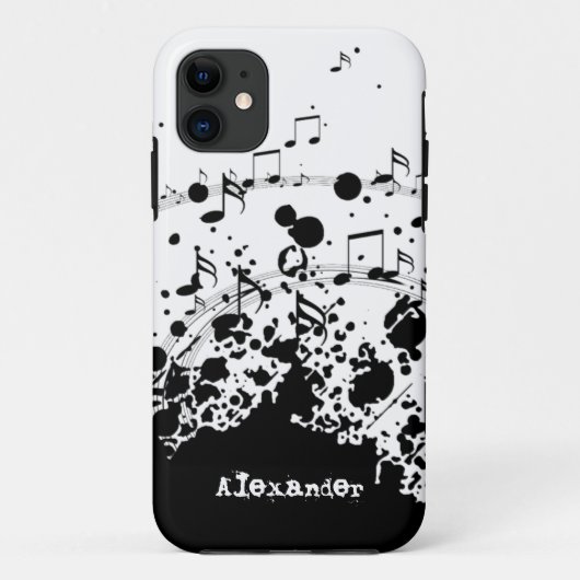 persoonlijke naam coole muziekexplosie Case-Mate iPhone case (Achterkant)