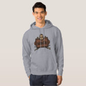 Persoonlijke naam Cowboy Pistolen Westerne Ranch S Hoodie (Voorkant volledig)