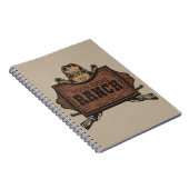 Persoonlijke naam Cowboy Pistolen Westerne Ranch S Notitieboek (Rechterzijde)