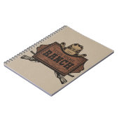 Persoonlijke naam Cowboy Pistolen Westerne Ranch S Notitieboek (Linkerzijde)