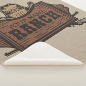 Persoonlijke naam Cowboy Pistolen Westerne Ranch S Sherpa Deken (3/4)