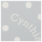 Persoonlijke naam Custard Light Grey Stof (Close Up)