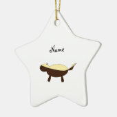 Persoonlijke naam Cute honey badger Keramisch Ornament (Links)