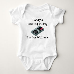 Persoonlijke naam Daddy's Gaming Buddy Romper