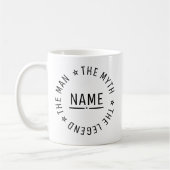 Persoonlijke naam De man De mythe De legende Koffiemok (Links)