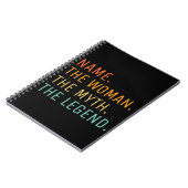 Persoonlijke naam de vrouw de mythe de legende notitieboek (Linkerzijde)