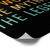 Persoonlijke naam de vrouw de mythe de legende poster (Hoek)