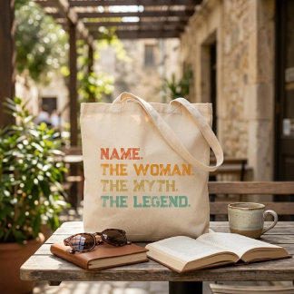 Persoonlijke naam De vrouw De mythe De legende Tote Bag