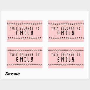 Persoonlijke naam Deze hoort bij Stickers