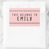 Persoonlijke naam Deze hoort bij Stickers (Tas)