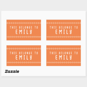 Persoonlijke naam Deze hoort bij stickers