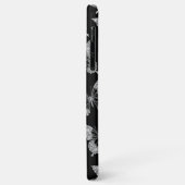 Persoonlijke naam, Diamond Butterfly Pattern, Blac Case-Mate iPhone Case (Achterkant/links)