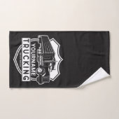 Persoonlijke NAAM die Big Rig Semi Trucker Truckin Bad Handdoek (Handdoek)