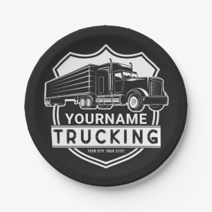 Persoonlijke NAAM die Big Rig Semi Trucker Truckin Papieren Bordje