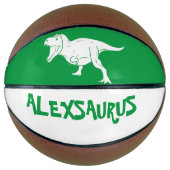 Persoonlijke naam Dinosaur Basketbal (Voorkant)