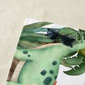 Persoonlijke naam Dinosaur Beach Towel Strandlaken (In situ)