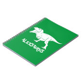 Persoonlijke naam Dinosaur Notitieboek (Linkerzijde)