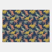 Persoonlijke naam dinosaurus inpakpapier vel (Voorkant 2)