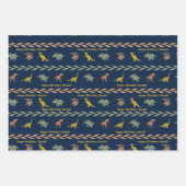 Persoonlijke naam dinosaurus inpakpapier vel (Voorkant)