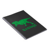 Persoonlijke naam dinosaurus notitieboek (Rechterzijde)