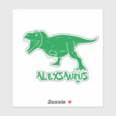 Persoonlijke Naam Dinosaurus Sticker (Vel)