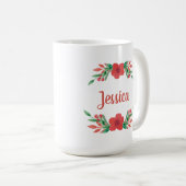 Persoonlijke naam Dit meisje houdt van kerstmis Mo Koffiemok (Voorkant rechts)