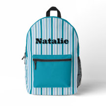 Persoonlijke naam DONKER TURQUOISE STREEP