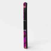 Persoonlijke naam donkere paarse rozen Case-Mate iPhone case (Achterkant/links)