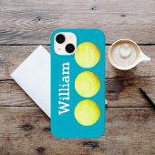 Persoonlijke naam, Drie Tennis Kogels in een Rij Case-Mate iPhone Case