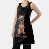 Persoonlijke naam Duitse herder Kerst hond Schort (Insitu)