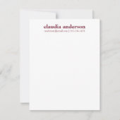 Persoonlijke naam E-mail telefoon Professioneel ro Notitiekaartje (Voorkant)